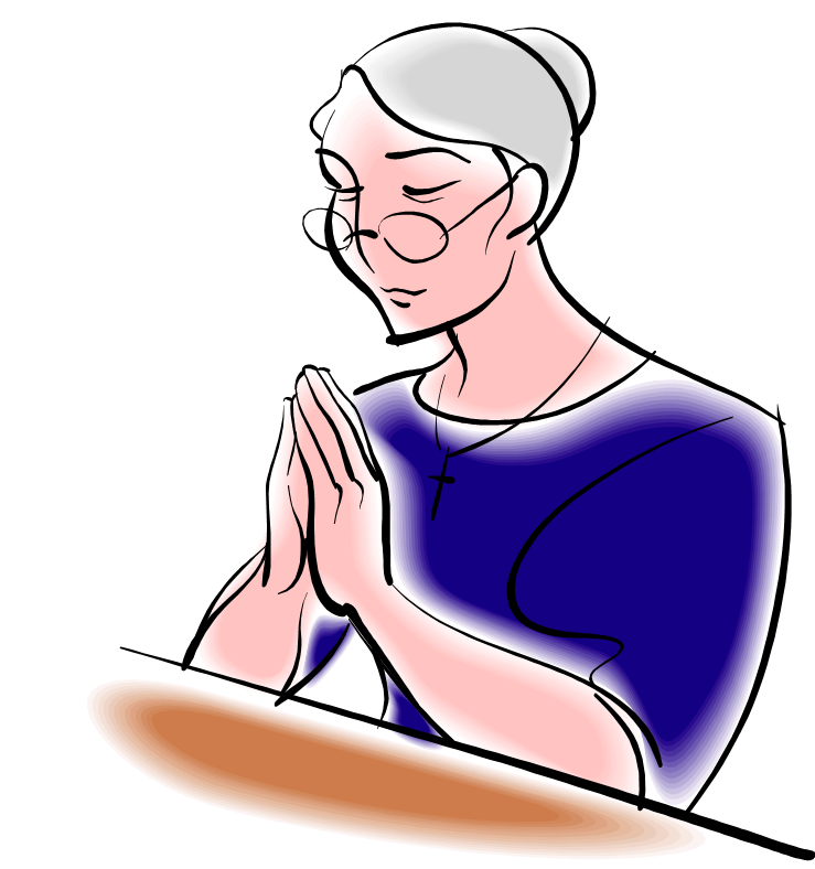 free christian clip art woman praying - photo #8