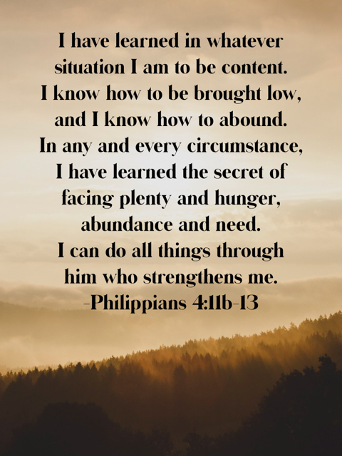 Philippians 4:11b-13